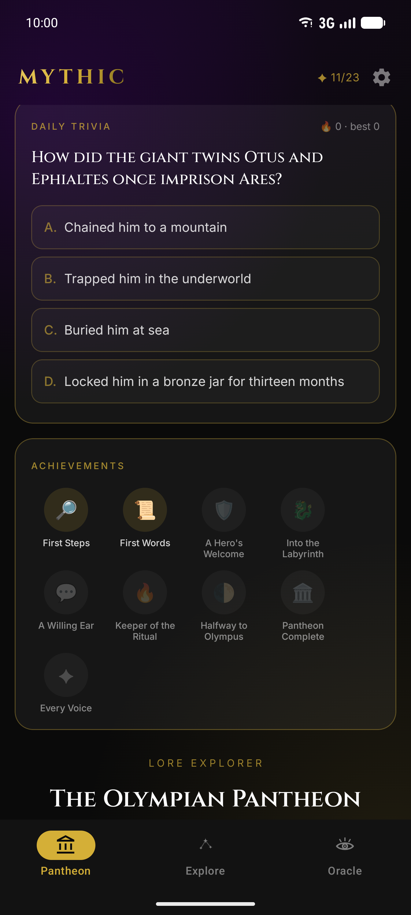Achievements