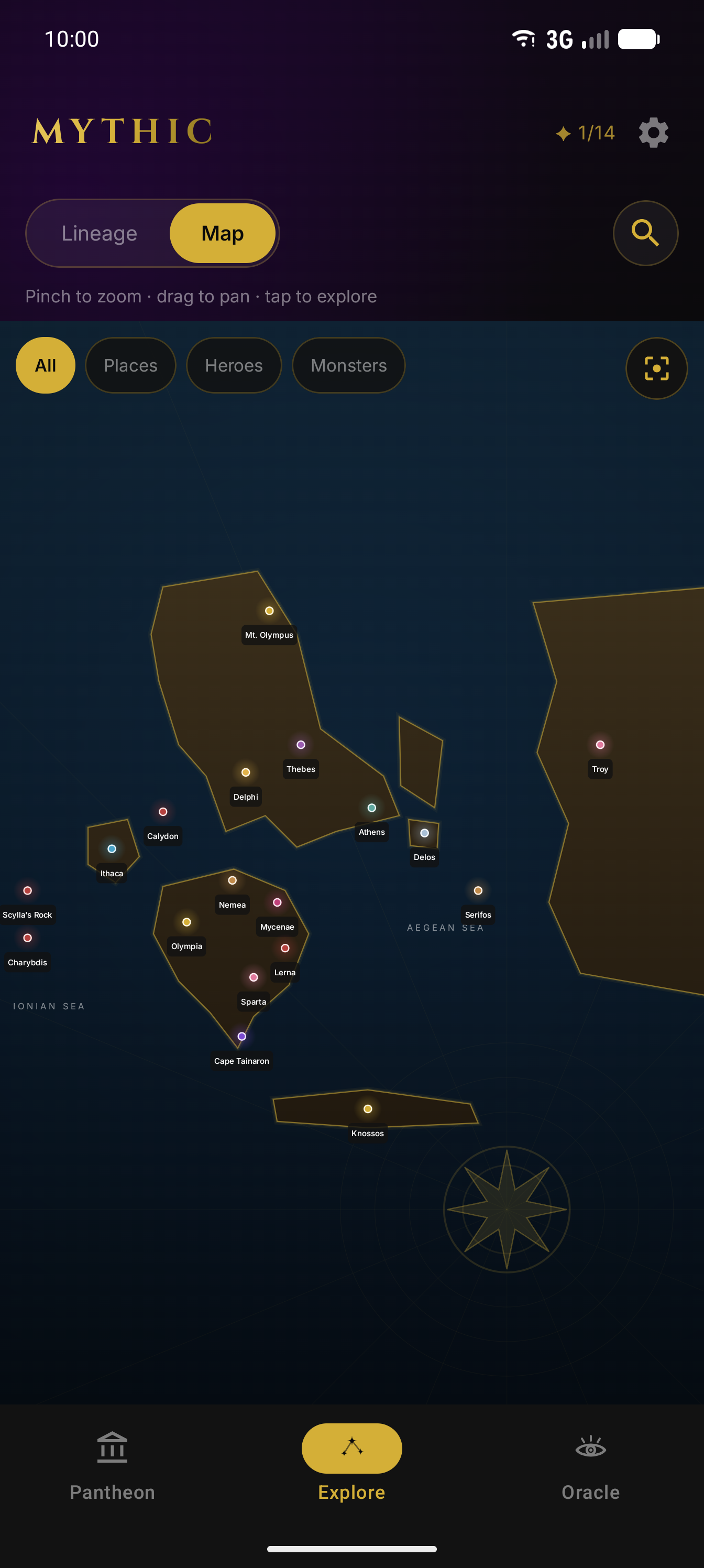 Mythic world map